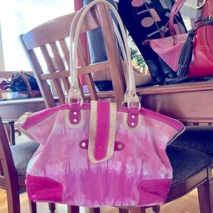 Clever Carriage Co tie dye satchel